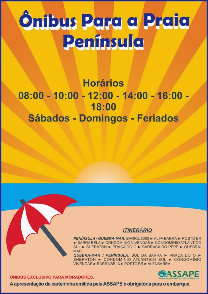 Onibus para a Praia
