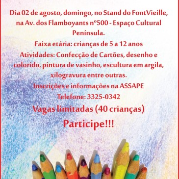 Oficina de Criatividade com Daniel Azulay acontece neste domingo, dia 2