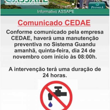 Manutenção no Sistema Guandú requer economia de água