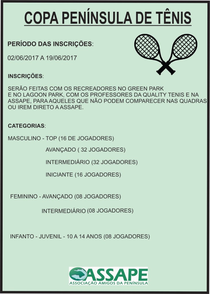 cartaz copa peninsula de tenis
